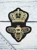 Mehiläinen & kruunu - silitettävä merkki
